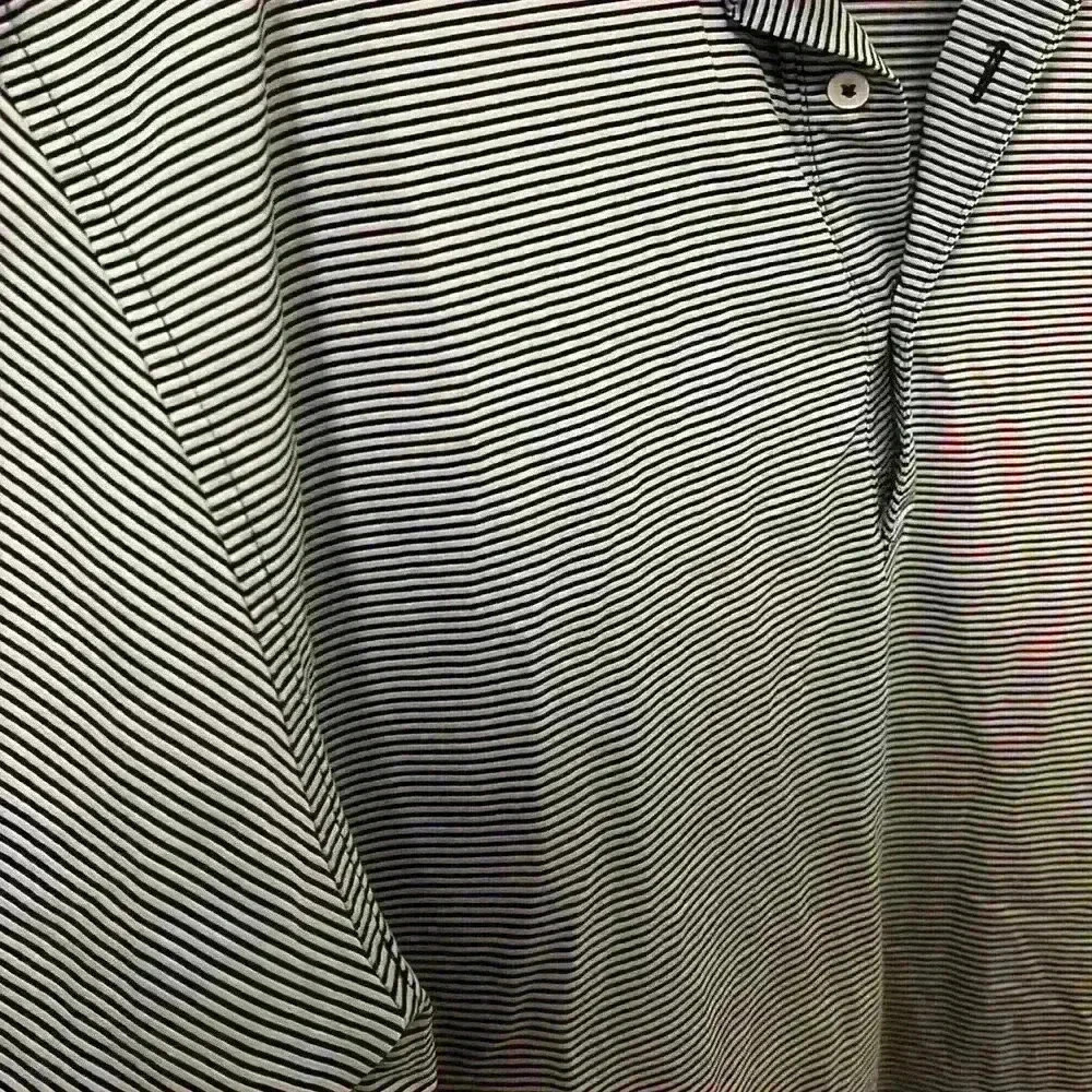 Men’s Polo size large striped - Picture 2 of 6